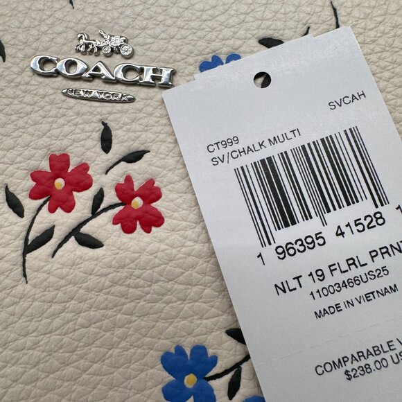 NWT Coach Nolita 19 With Floral Print ct999 - Picture 8 of 8
